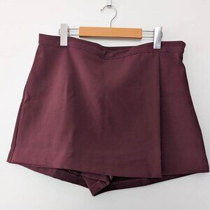 H&M Maroon Burgundy Skort